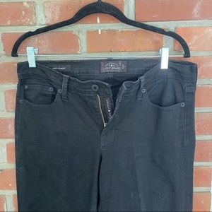 Lucky Brand black straight jeans